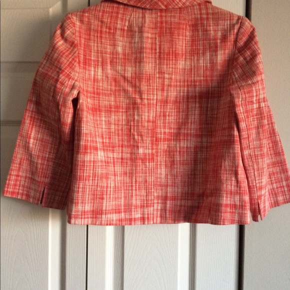 TALBOTS PRINTED LINEN BLAZER - Picture 4 of 5